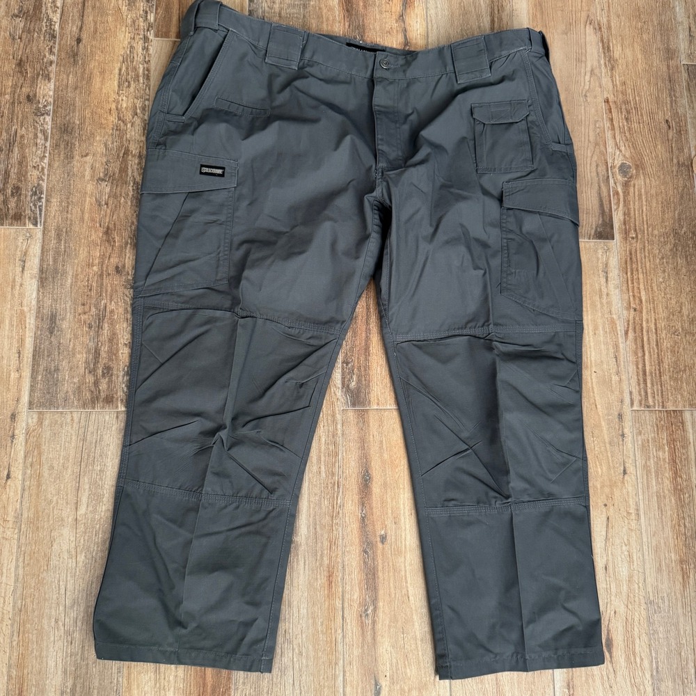 BLACKHAWK Tactical Cargo Pants Mens Gray Zip Fly Utility Work Pants 46 Inseam 28